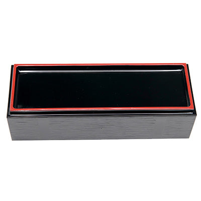 樹脂製 カスター＆箸箱 黒天朱（26cmまでの箸）　箸入 箸ケース 箸箱 楊枝入 卓上