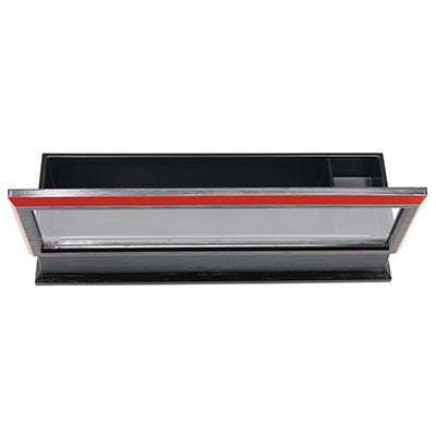 樹脂製 元禄箸箱 楊枝入付 黒渕朱（24cmまでの箸）　箸入 箸ケース 箸箱 楊枝入 卓上