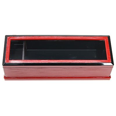 樹脂製 元禄箸箱 楊枝入付 朱渕黒 （21cmまでの箸）箸入 箸ケース 箸箱 楊枝入 卓上