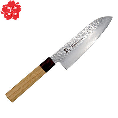 堺孝行 33層槌目ダマスカス 和三徳 17cm（和式シリーズ）　日本製