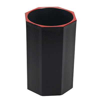 八角木目箸立 黒天朱