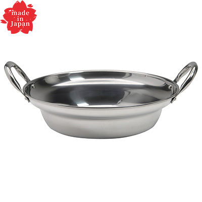 ステンレス製  桃 寄せ鍋 19.5cm ２人用 鍋料理 卓上鍋