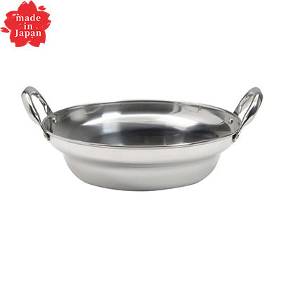 ステンレス製  桃 寄せ鍋 18cm １人用 鍋料理 卓上鍋