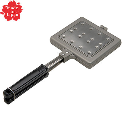 スナック ワッフルメーカー （焼面 縦11.8cm×横13.2cm）フッ素樹脂加工 お手入れ簡単 【ガス・IH】　日本製