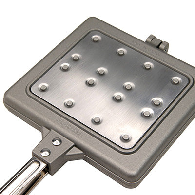 スナック ワッフルメーカー （焼面 縦11.8cm×横13.2cm）フッ素樹脂加工 お手入れ簡単 【ガス・IH】　日本製