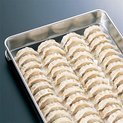 18-8ステンレス製 餃子バット 身のみ　タネ入れ（蓋別売）AG　日本製