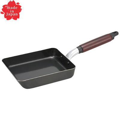 鉄製 味達人 玉子焼き （S M）  シリコン加工 空焼き不要 木柄 高温調理 軽量 家庭【ガス・IH】 フライパン　日本製