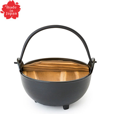 アルミ製 田舎鍋（敷板付）（シリコンフッ素加工）「懐かしい」定番鍋 一人用　日本製