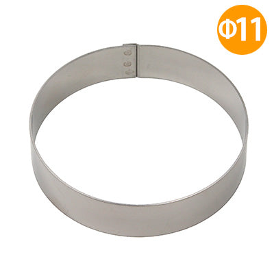 ステンレス製 目玉リング Φ11　持ち手無 成形 調理リング 目玉焼き