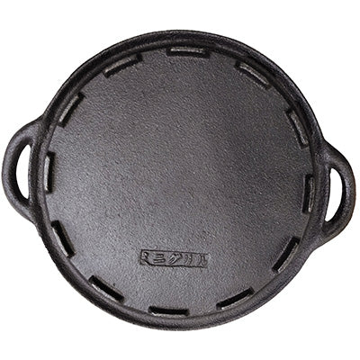 鉄鋳物 グリルプレート一人用（Φ18cm） ミニ鉄板 焼肉　日本製  コンロ調理