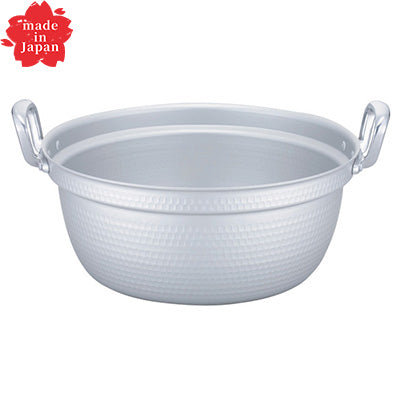 アルミ製 プロマイスター料理鍋 ホクア 打ち出し加工 24cm～ （段付き設計）【ガス専用】　日本製