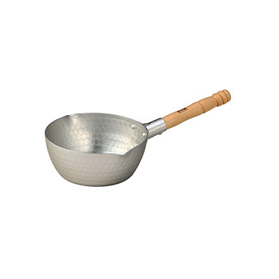 アルミ製 雪平鍋(SS) 両口鍋 ホクア 15cm～ 槌目 熱伝導性 目盛り付【ガス専用】　日本製