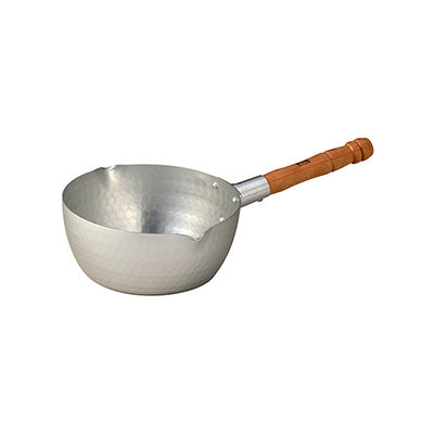 アルミ製 雪平鍋(SS) 両口鍋 ホクア 15cm～ 槌目 熱伝導性 目盛り付【ガス専用】　日本製