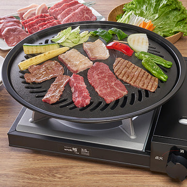 IWATANI（イワタニ） 焼肉プレート （L）油が落ちる構造 フッ素コートでお手入れ簡単