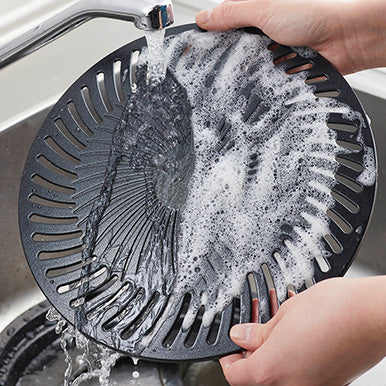 IWATANI（イワタニ） 焼肉プレート （L）油が落ちる構造 フッ素コートでお手入れ簡単