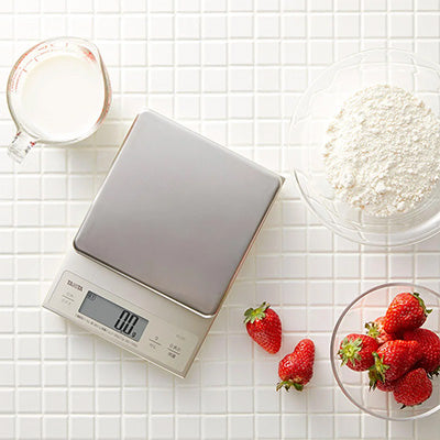タニタ クッキングスケール  デジタル  0.1g～3kg対応  水(mL計測対応) 単位切替機能 単三電池使用