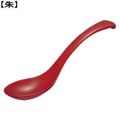 メラミン製 ユニレンゲ (スプーン型) 17cm 軽量 食洗器対応　日本製 朱