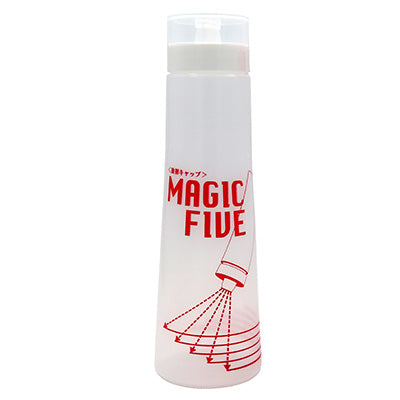 マジックファイブ 小 500ml  （ディスペンサー）白 ホワイト 格子柄 蓋付き 衛生的