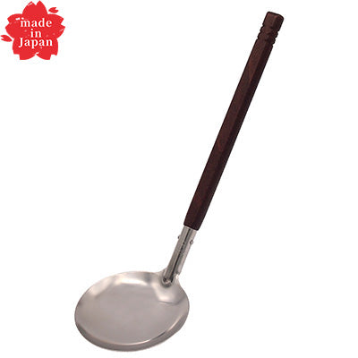 18-8ステンレス製 ローズ柄 卓上 お玉 穴無 小　日本製