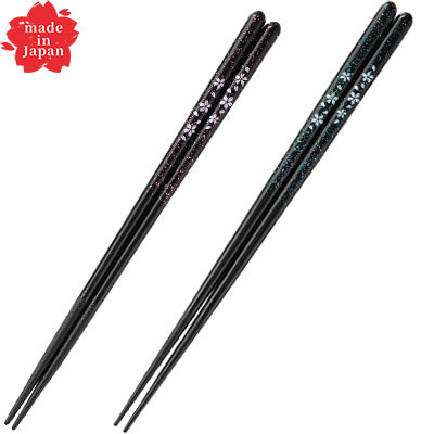 天然木 桜のかがやき箸 20.5cm～ 滑り止め加工 食洗器対応 日本製