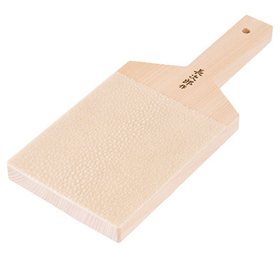 皮おろし 長次郎 (サメ さめ) 本鮫皮 天然木 生姜 薬味おろし　日本製　超特大