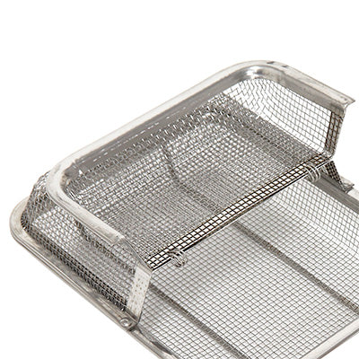 ステンレス製 ギンナン煎り 新型プレス角型 8メッシュ【ガス火専用】