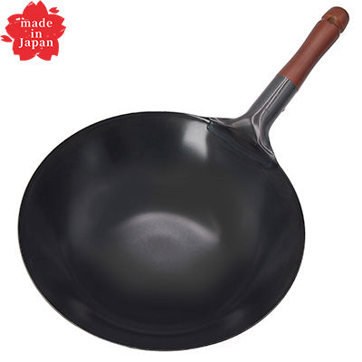 鉄製 木柄 味一鉄 北京鍋 SS【ガス専用】炒飯鍋 チャーハン鍋 27cm 30cm　日本製