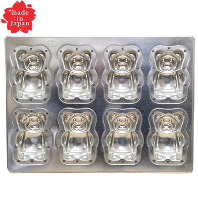 シルバー天板 くま五郎 8P　製菓 焼き菓子 空焼き不用 熱伝導 ケーキ　日本製