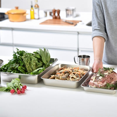 18-8 ステンレス製 角バット　日本製