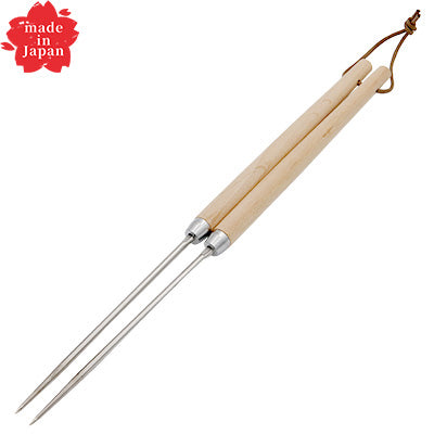 18-8ステンレス製 木柄 菜箸 12cm～（盛箸）盛付 先細形状 刺身 和食　日本製