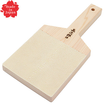 鮫皮おろし 長次郎 (サメ さめ) 本鮫皮 天然木 生姜 薬味おろし　日本製
