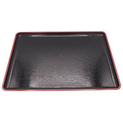 樹脂製 えびす盆 黒天朱 トレー