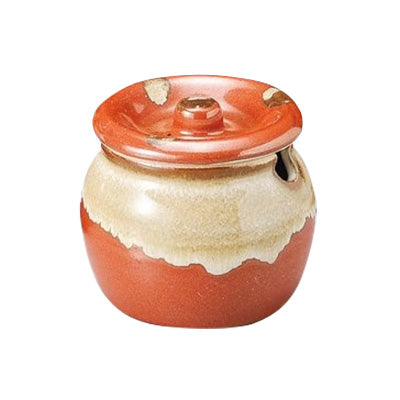 陶磁器 赤白流し 薬味入 Φ6cm～