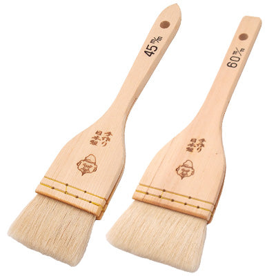 木刷毛 天然木（山羊 三羊毛）ボリューム お好み焼き たこ焼き