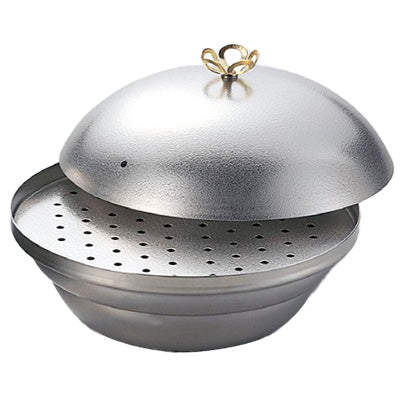 ステンレス製 さざれ宴鍋（目皿付）蒸し器・盛皿・鍋 多用途 万能鍋 【ガス専用】